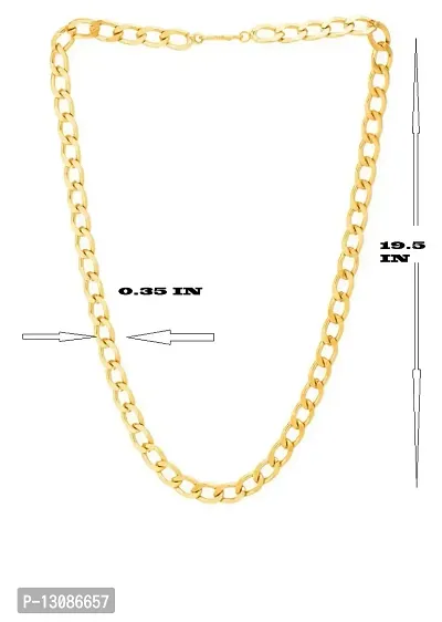 Shankhraj Mall Designer Link Chain With Gold Plating Jewelry Gift For Him, Boy, Men, Father, Brother, Boyfriend-10020-thumb3