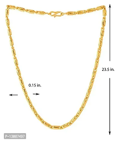 SHANKHRAJ MALL Designer Link Chain With Gold Plating Jewelry Gift For Him, Boy, Men, Father, Brother, Boyfriend-thumb3