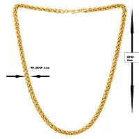 Shankhraj Mall ?Golden Heavy Long Gold-Plated Statement Exclusive Necklace Neck City Fancy Chain Jewelry Set Without Pendant Lockets For Men Women Girls Boys Amazing Gift Combo Pack Of 2-thumb2