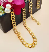 SHANKHRAJ MALL ?Golden Heavy Long Gold-Plated Statement Exclusive Necklace Neck City Fancy Chain Jewelry Set Without Pendant Lockets For Men Women Girls Boys Amazing Gift-thumb1