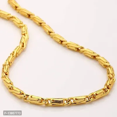 SHANKHRAJ MALL Designer Link Chain With Gold Plating Jewelry Gift For Him, Boy, Men, Father, Brother, Boyfriend-10012-thumb3