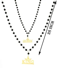 Shankhraj Mall Exclusive Valentine Special King Queen Pendant Necklace Him Her Combo-100401-thumb2