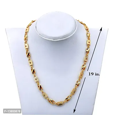 Shankhraj Mall Heart Designer Link Chain With Gold Plating Jewelry Gift For Him, Boy, Men, Father, Brother, Boyfriend-1002-thumb3