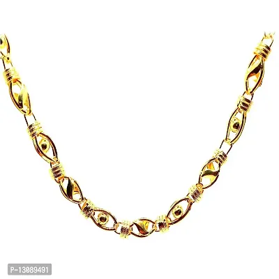 Shankhraj Mall Designer Link Chain With Gold Plating Jewelry Gift For Him, Boy, Men, Father, Brother, Boyfriend-100100