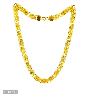 Shankhraj Mall Designer Link Chain With Gold Plating Jewelry Gift For Him, Boy, Men, Father, Brother, Boyfriend-10043