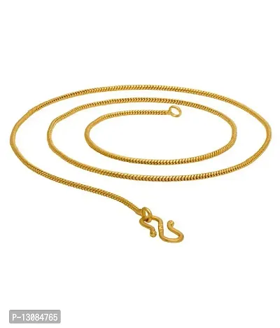Shankhraj Mall ?Golden Heavy Long Gold-Plated Statement Exclusive Necklace Neck City Fancy Chain Jewelry Set Without Pendant Lockets For Men Women Girls Boys Amazing Gift Combo Pack Of 2-thumb2