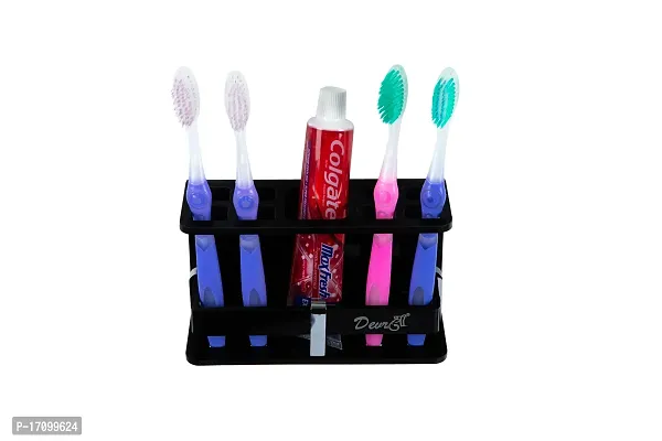 DEVASHREE Toothbrush Holder for Home, Storage Organisers for Bathroom Stand, Kitchen Acrylic-thumb0