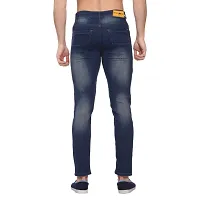 Mens Slim Fit Stretchable Denim Washed Jeans-thumb3
