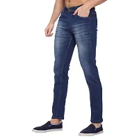 Mens Slim Fit Stretchable Denim Washed Jeans-thumb4