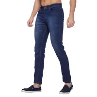 Mens Slim Fit Stretchable Denim Washed Jeans-thumb4