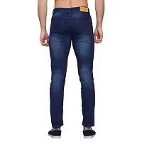 Mens Slim Fit Stretchable Denim Washed Jeans-thumb3