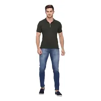Mens Slim Fit Stretchable Denim Washed Jeans-thumb1