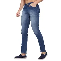 Mens Slim Fit Stretchable Denim Washed Jeans-thumb2