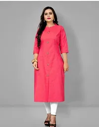 Stylish Pink Rayon Kurta For Women-thumb1