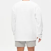 Comfortable White Cotton Blend Tees For Men-thumb1