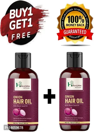 Onion Hair Oil for Hair Growth and Hair Fall Control With Black Seed Oil