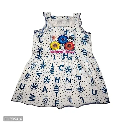 Pretty stylish kids frock and top-bottom combo set made of soft cotton with colourful prints  - pack of 4-thumb3