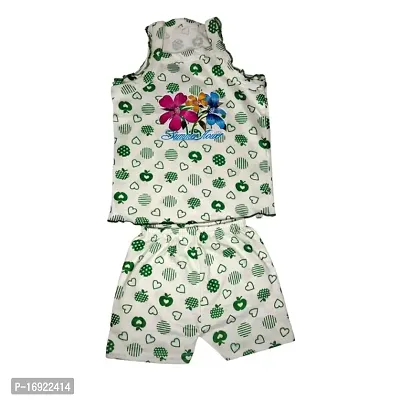 Pretty stylish kids frock and top-bottom combo set made of soft cotton with colourful prints  - pack of 4-thumb5