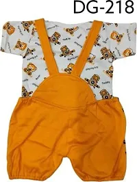 Prithvi R Corporation Baby Girl Baby Boys Teddy Dungaree Set for Kids with Complete Skin Care of Your Infant|Yellow-thumb1