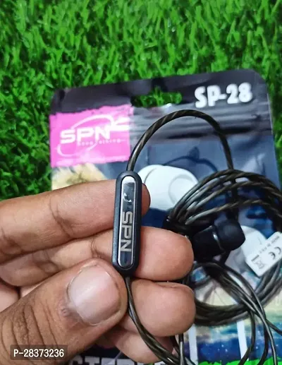 SPN SP-28 Wired Earphone With Mic-thumb4