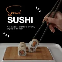 Sturdy Sleek Plastic 1Pair Chopsticks Stylish and Sustainable Fiber Chopsticks for Sushi, Noodles, and Fried Rice - Lightweight and Easy to Use Korean Style-thumb3