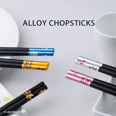 Sturdy Sleek Plastic 1Pair Chopsticks Stylish and Sustainable Fiber Chopsticks for Sushi, Noodles, and Fried Rice - Lightweight and Easy to Use Korean Style-thumb5