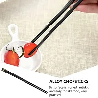 Sturdy Sleek Plastic 1 Pair Chopsticks Stylish and Sustainable Fiber Chopsticks for Sushi, Noodles, and Fried Rice-thumb3