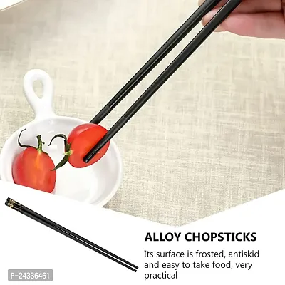 Sturdy Sleek Plastic 1 Pair Chopsticks Stylish and Sustainable Fiber Chopsticks for Sushi, Noodles, and Fried Rice-thumb2