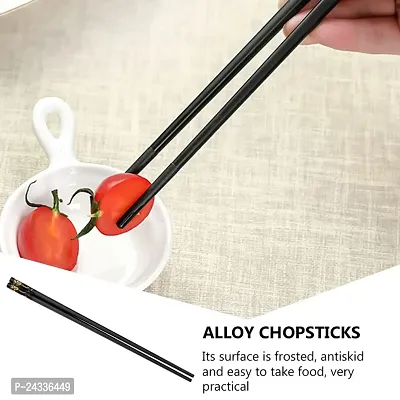 Sturdy Set of 5 Reusable Fiberglass Chopsticks - Non-Slip Beginners Chopsticks, Safe for Dishwasher - Ideal for Chinese and Japanese Food, Sushi, Noodles, Fried Rice-thumb3