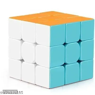 Cubes 3x3 Speed Sticker Less Magic Puzzle Cube Game Toy for Kids-thumb0