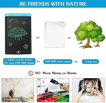 Toys and Games Portable Ruff Pad E-Writer, 8.5 inch LCD Display One-touch Erase Button : Tablet displays your notes until you erase them with the touch of a button.One-touch button erases notes instan-thumb4