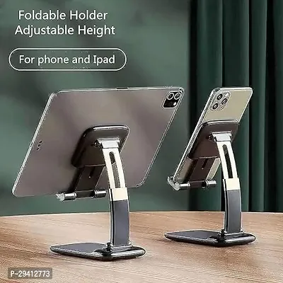 Desktop Mobile Phone Holder Mount Stand Flexible Foldable Portable for Study Online Classes, Watching Videos Movies at Office, School, Home for All Smartphones, Tablets e