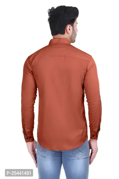 Classic Cotton Long Sleeves Solid For Men-thumb4