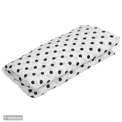 Trendy Polka Dots Printed Poly Crepe Fabric for Women (2.5 M)-thumb3