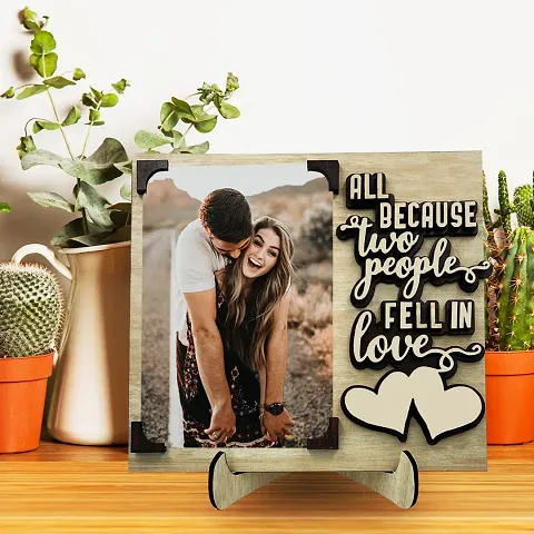Expleasia Wooden Photo Frame for couple, boyfriend, girlfriend, wife, husband or Special occasion, Anniversary, Valentine, and Birthday, Best for Gifting