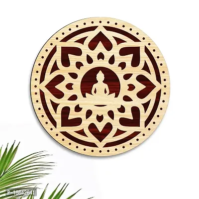 Expleasia beautiful wooden wall hanging | wall decor a well design for home and office, living room (Buddha)