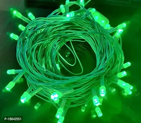 Expleasia LED String Light for Home and Office Decor | Indoor  Outdoor Decorative Lights | Christmas | Diwali | Wedding | (Green) 12 Meter Length |(Pack of 2)-thumb0