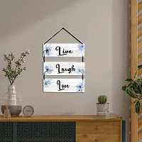 EXPLEASIA Wall Hanging Wooden Art Decoration Item for Home | Office | Living Room | Bedroom | Decoration Items | Motivational quotes decor| Gift Items (Blue)-thumb2
