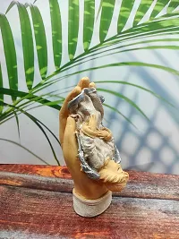 Expleasia Hand Angle Statue Decorative Showpiece | Hand Pari Sculpture for Home, Table Top  Office , Christen Gift Best for Birthday , Celebration (7x6x15) cm-thumb4