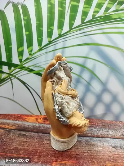 Expleasia Hand Angle Statue Decorative Showpiece | Hand Pari Sculpture for Home, Table Top  Office , Christen Gift Best for Birthday , Celebration (7x6x15) cm-thumb5