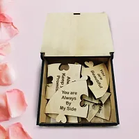 Expleasia Wooden Love Puzzle Box | Gift Items | Puzzle Box| Wooden Puzzle Box| Gifts| Valentine Gifts Birthday Gifts| (10x3x10) cm (Love Puzzle Box)-thumb3