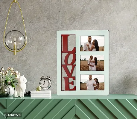 EXPLEASIA Valentine Special Wooden Photo frame| photo frame for wall decor| Valentine gifts | Birthday Gifts| Gifts Items (White(4x6))-thumb2