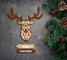 EXPLEASIA Decorative Wall Hanging Wooden Art Decoration Item for Home | Office | Living Room | Bedroom (reindeer)-thumb2