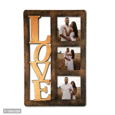 EXPLEASIA Valentine Special Wooden Photo frame| photo frame for wall decor| Valentine gifts | Birthday Gifts| Gifts Items (Copper)
