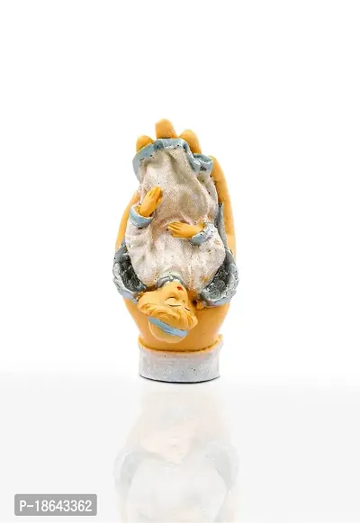 Expleasia Hand Angle Statue Decorative Showpiece | Hand Pari Sculpture for Home, Table Top  Office , Christen Gift Best for Birthday , Celebration (7x6x15) cm