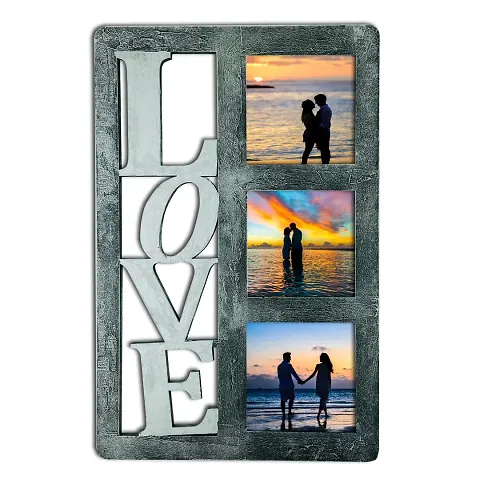 EXPLEASIA Valentine Special Wooden Photo frame| photo frame for wall decor | Valentine gifts | Birthday Gifts| Gifts Items