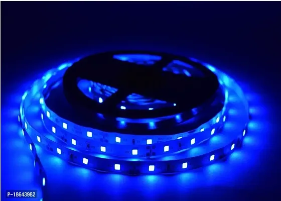 Expleasia LEDs 5 m Strip Lights (Pack of 1) | Indoor  Outdoor Decorative |120 LED/Mtr with Adaptor (Blue)