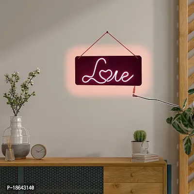 EXPLEASIA Love Neon LED Light Sign for Room Decoration Accessory, Table Decoration, Gifts, Night Light (Neon Love 3)-thumb4