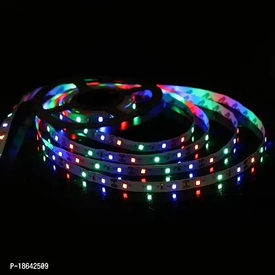 Expleasia LEDs 5 m Strip Light (Pack of 1) | Indoor  Outdoor Decorative | 120 LED/Mtr with Adaptor (Multi)-thumb3
