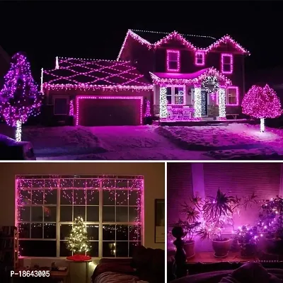 Expleasia LED String Light for Home and Office Decor | Indoor  Outdoor Decorative Lights | Christmas | Diwali | Wedding | (Pink) 12 Meter Length |(Pack of 2)-thumb5